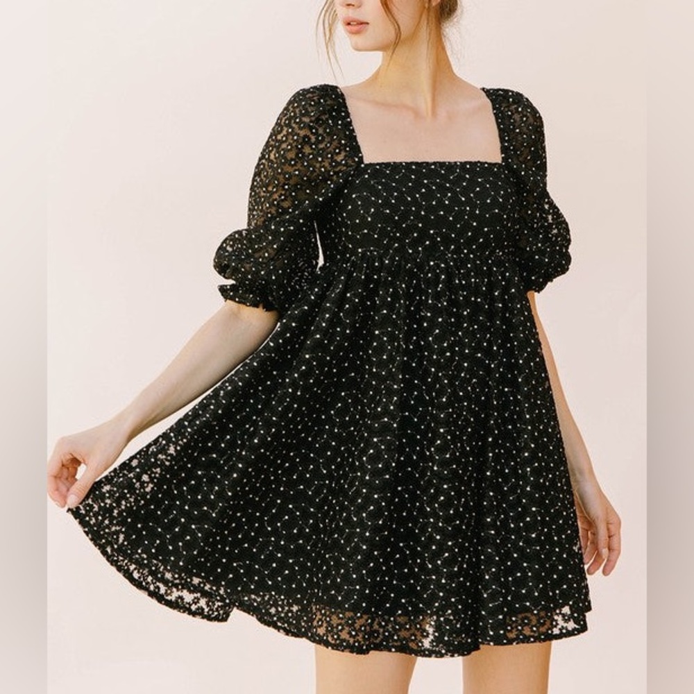 Black Daisy 🌼 baby doll dress